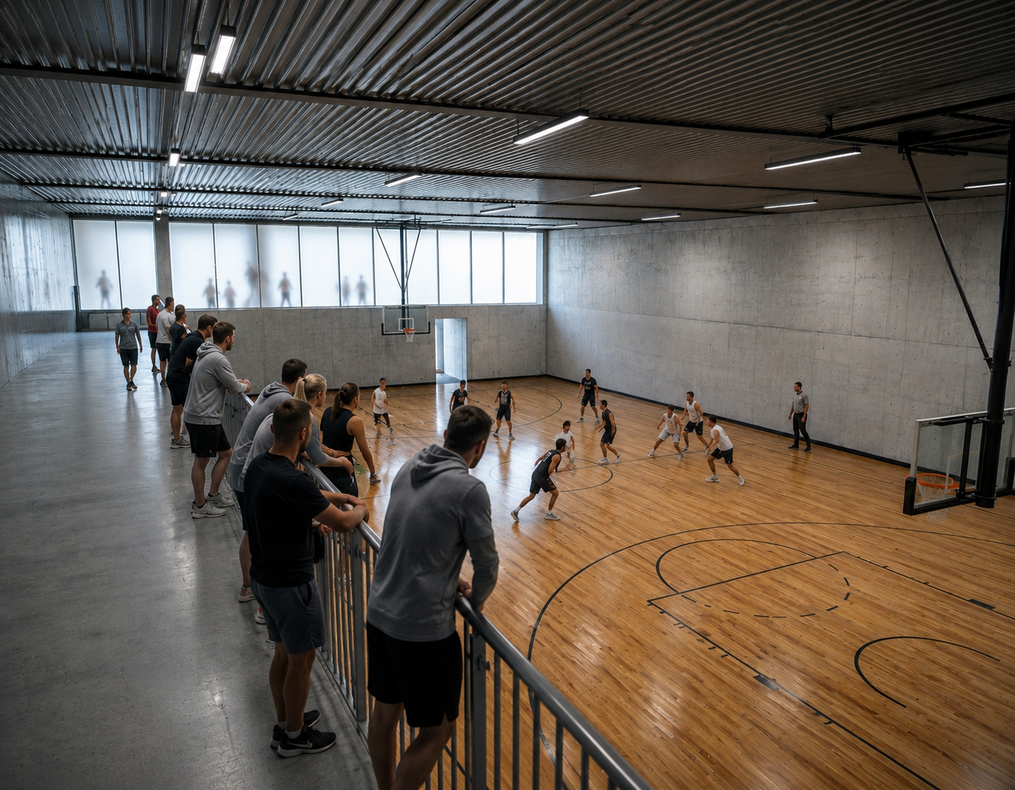 Sporthalle Innenansicht Galerie